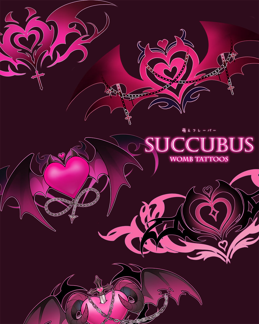 Succubus Womb Temporary Tattoos